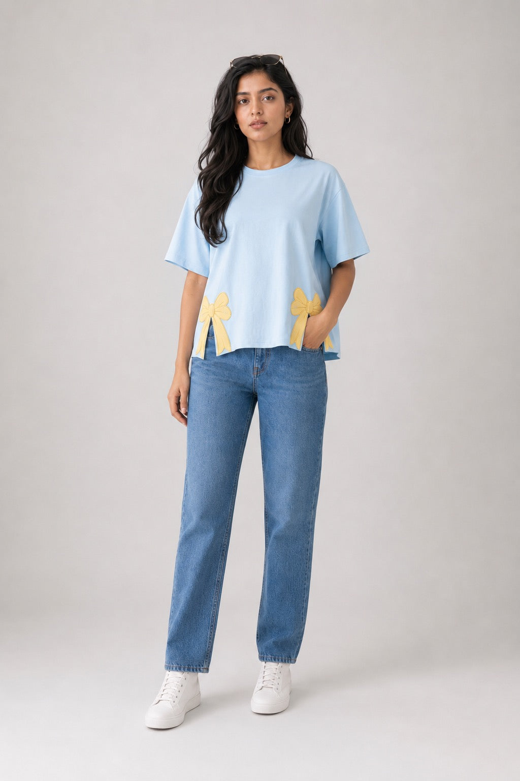 Sky Bow Oversized T-Shirt