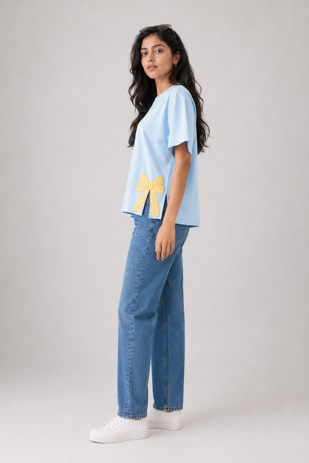 Sky Bow Oversized T-Shirt