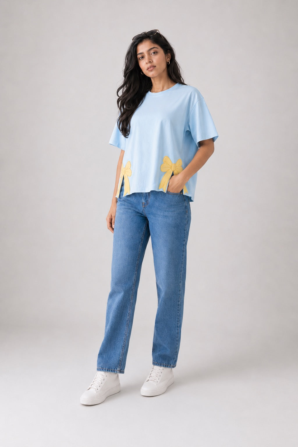 Sky Bow Oversized T-Shirt