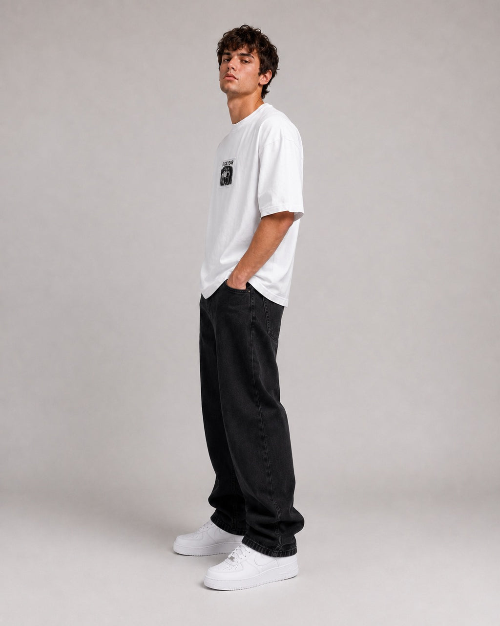 Fearless Wolf Oversized T-Shirt