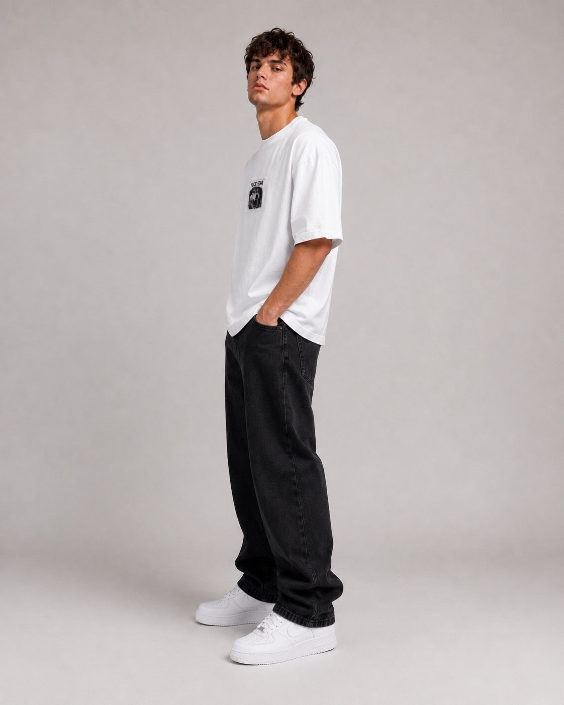 Fearless Wolf Oversized T-Shirt