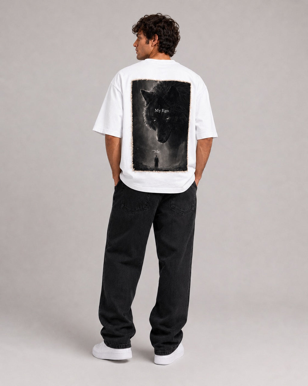 Fearless Wolf Oversized T-Shirt