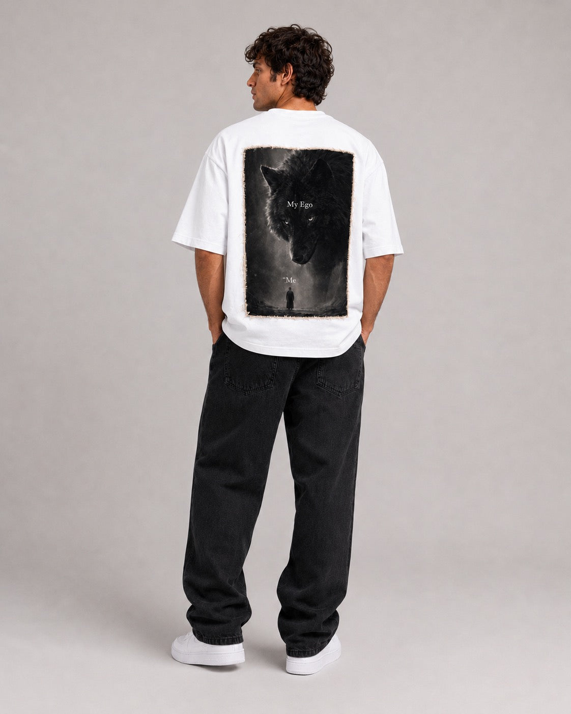 Fearless Wolf Oversized T-Shirt