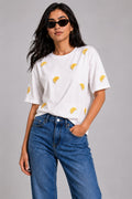 Citrus Pop Embroidered T-Shirt